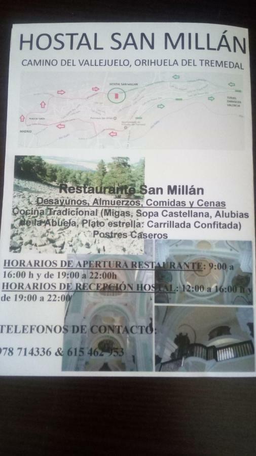 Hostal Restaurante San Millan Orihuela del Tremedal Buitenkant foto